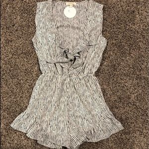 Firty Front Tie Romper